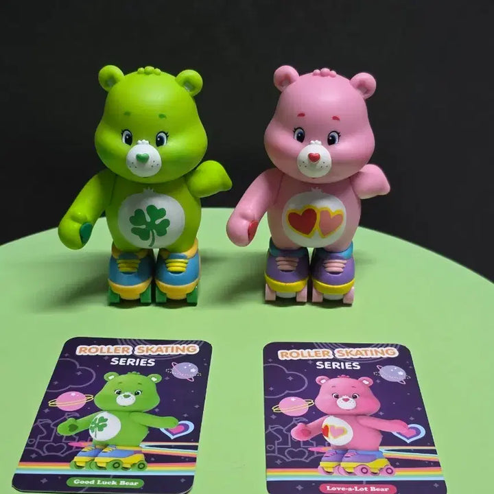 [BUNJANG] Care Bears Roller Skate Series Figures Bundle Set / 케어베어 롤러 스케이트 시리즈 피규어 굿럭베어 러브어랏베어 일괄