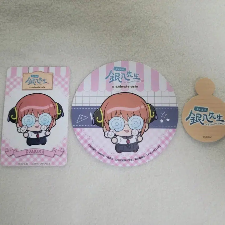 [BUNJANG] Gintama Kagura Collaboration Cafe Photocard &amp; Coaster Bundle Set / [일괄] 은혼 카구라 콜라보카페 포토카드/코스터