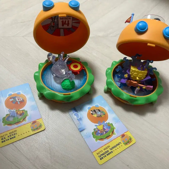 [BUNJANG] Pop Mart SpongeBob Mr. Krabs Hamburger Figure Bundle Set / 팝마트 스폰지밥 집게사장 햄버거 피규어 일괄