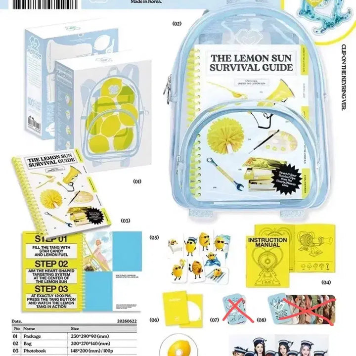 [BUNJANG] Hearts2Hearts LemonTang Summer Kit Unsealed / 하츠투하츠 하투하 레몬탱 썸머키트 summer kit 개봉 hearts2hearts
