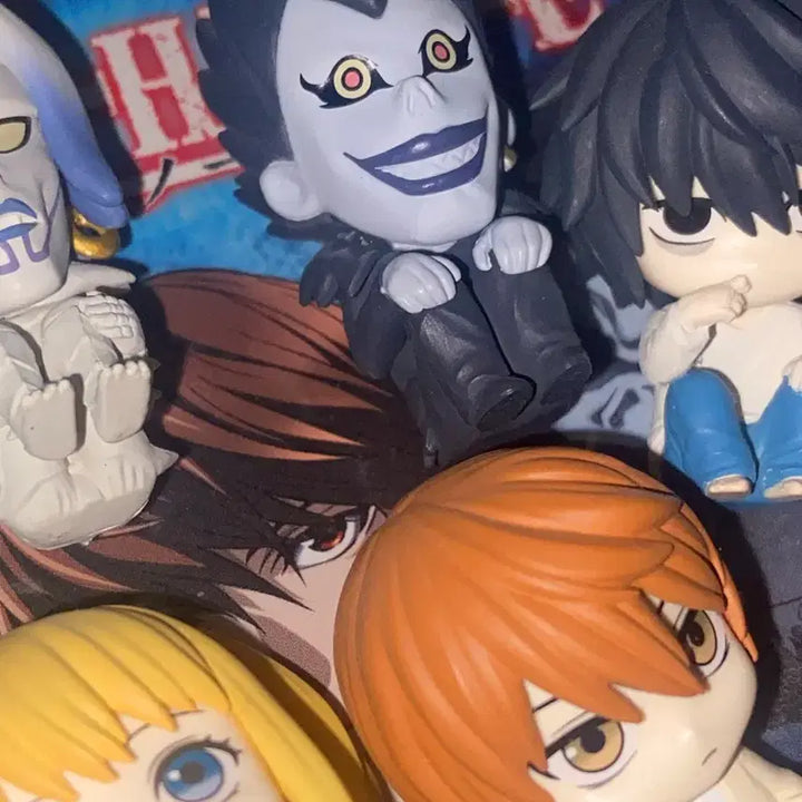 [BUNJANG] Death Note Machiboke Figure Set / 데스노트 마치보우케 피규어 ㅅㅊㅇ 라이토 엘 미사 류크 렘 가챠