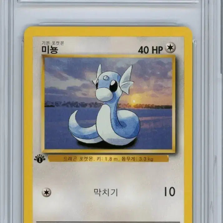 [BUNJANG] Pokemon 1st Edition Dragonair Graded Card / (pop 3) (brg 10) 포켓몬 1st edition 초판 미뇽 최고등급 카드
