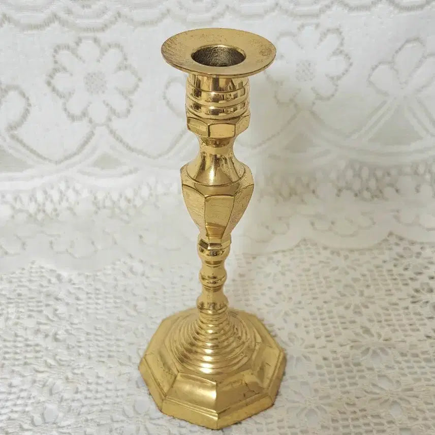 [BUNJANG] Vintage Brass Candlestick Holder / 빈티지 브라스 촛대