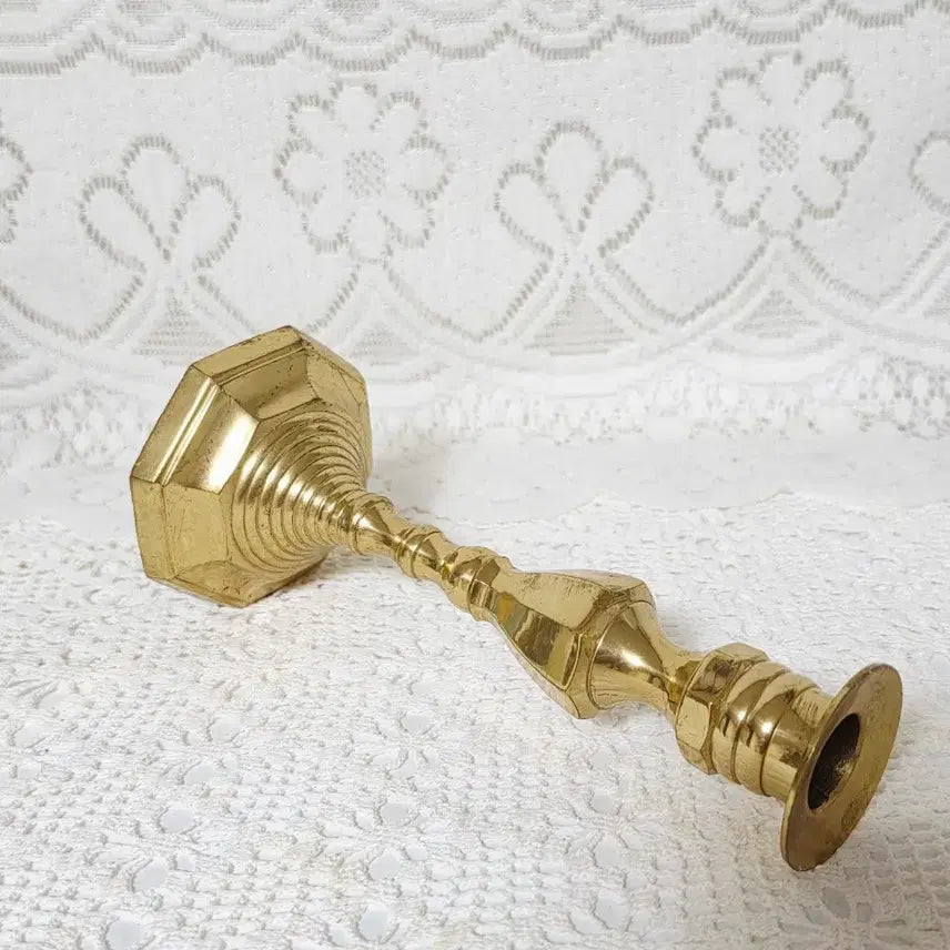 [BUNJANG] Vintage Brass Candlestick Holder / 빈티지 브라스 촛대