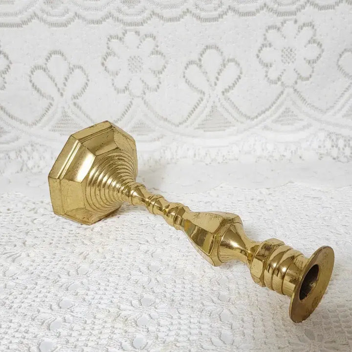 [BUNJANG] Vintage Brass Candlestick Holder / 빈티지 브라스 촛대