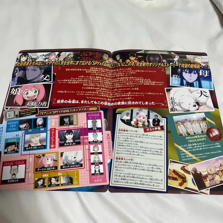 [BUNJANG] Spy x Family Code: White Movie Poster &amp; Pamphlet (Japanese) / (일본판) 극장판 스파이 패밀리 코드 화이트 포스터,팜플렛