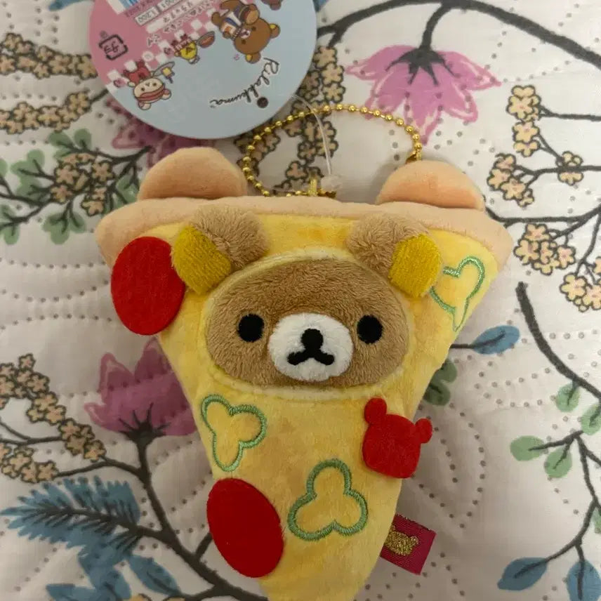 [BUNJANG] Rilakkuma Pizza Mascot Keychain / 오늘만 할인)리락쿠마 피자 마스코트 키링