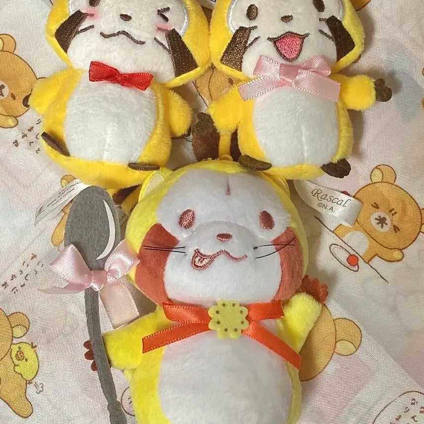 [BUNJANG] Rascal Doll 3-Piece Bundle Set / 라스칼 인형 3개 세트, 마그넷 자석 3개 세트 [일괄판매]