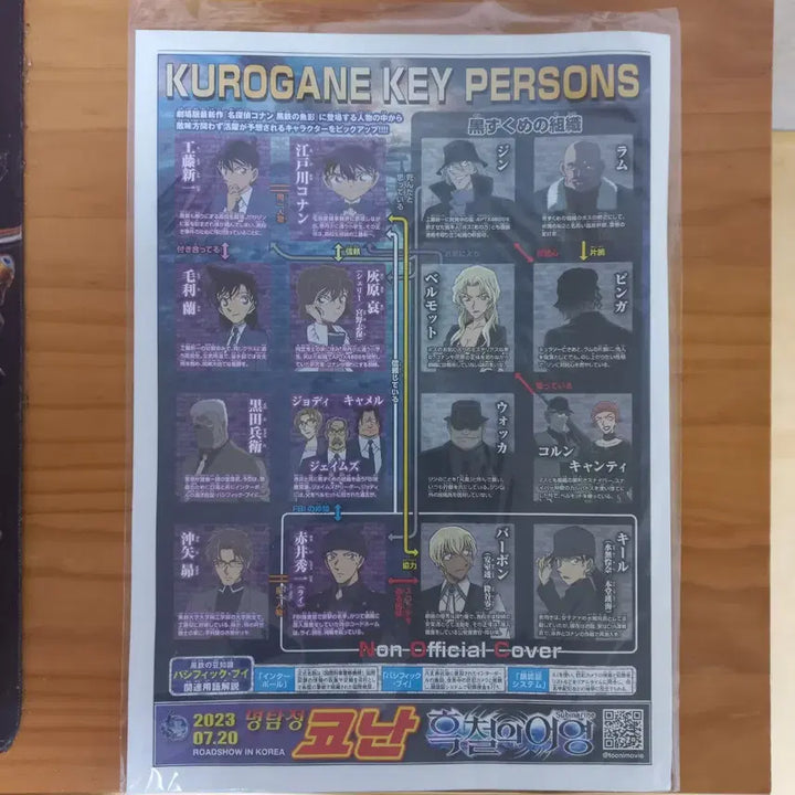 [BUNJANG] Detective Conan: Black Iron Submarine Tabloid / 명탐정 코난 흑철의 어영 특전 타블로이드 판매합니다