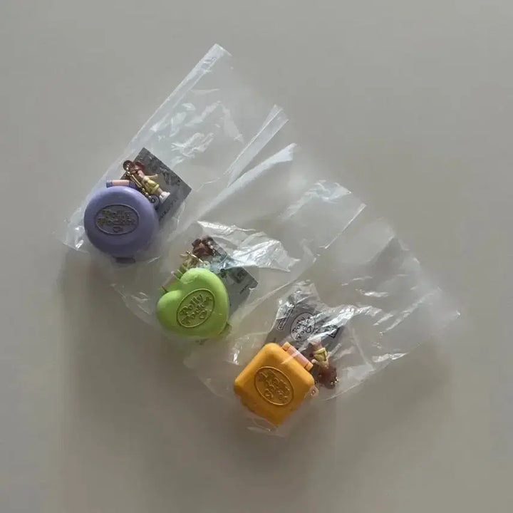 [BUNJANG] Bandai Polly Pocket Mini Charm Keychain Series 2 Gacha Set of 3 / 일본 반다이 BANDAI 폴리포켓 미니챰 키링 2탄 가챠가챠 3종 셋트