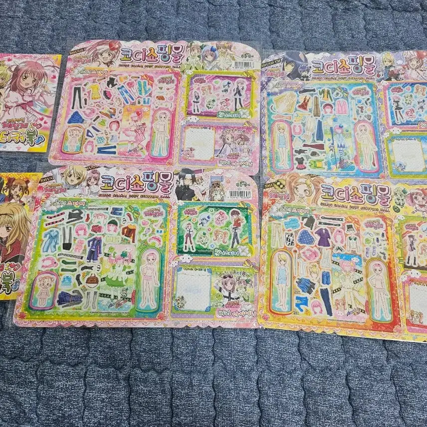[BUNJANG] Shugo Chara! Shugo Chara! Coordinate Sticker Book &amp; Can Badge Bundle Set / 캐릭캐릭체인지 캐캐체 코디스티커북, 캔뱃지 일괄 판매