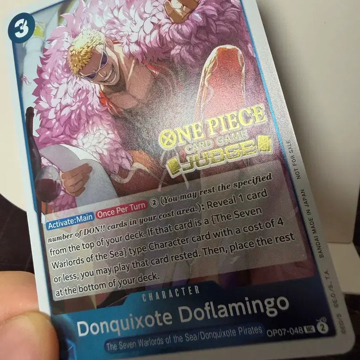 [BUNJANG] One Piece Doflamingo Jersey Promo Card [North America] / [북미] 원피스 도플라밍고 저지 프로모 카드