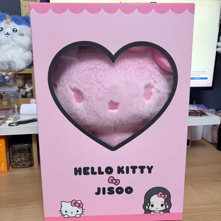 [BUNJANG] Hello Kitty x Jisoo 40cm Character Doll Pink / 헬로키티 x 지수 40cm 캐릭터 인형 핑크