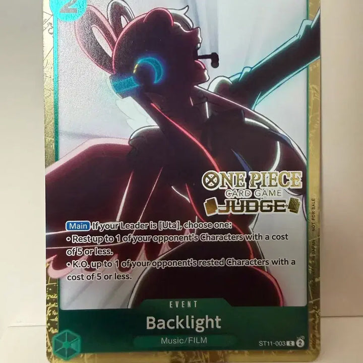 [BUNJANG] One Piece UTA Backlight Jersey Promo Card (North America) / [북미] 원피스 우타 백라이트 저지 프로모 카드
