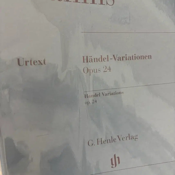 [BUNJANG] Brahms Handel Variations Sheet Music / 브람스 헨델 변주곡 + 악보 보호 필름