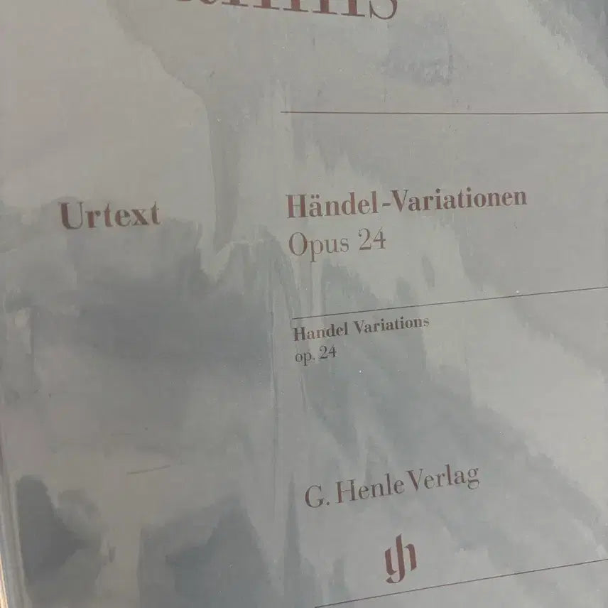 [BUNJANG] Brahms Handel Variations Sheet Music / 브람스 헨델 변주곡 + 악보 보호 필름
