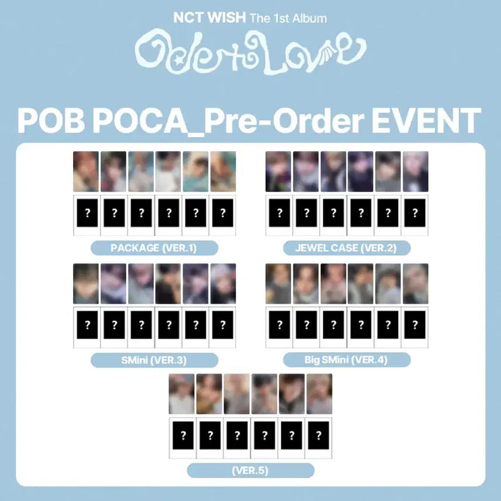 [BUNJANG] NCT WISH Sakuya Ode to Love Official Photocard &amp; Polaroid Bundle Set / (3장 일괄 2.2/ 공식포카덤)Nct wish ode to love kms 사쿠야 포카 폴라로이드