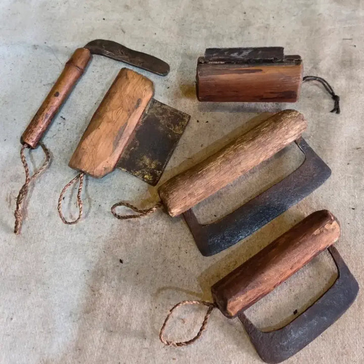 [BUNJANG] Traditional Korean Three-Edged Knife Set (5 Pieces) / 민속품 / 귀요미 삼칼 5점