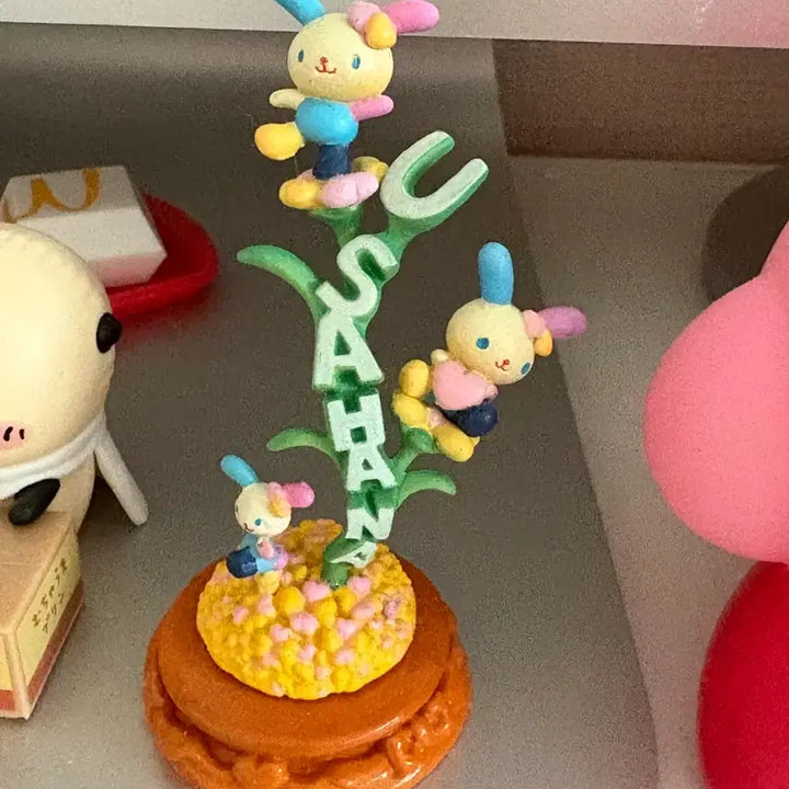 [BUNJANG] Classic Sanrio Usahana Letter Figure / 고전 산리오 우사하나 레터 피규어