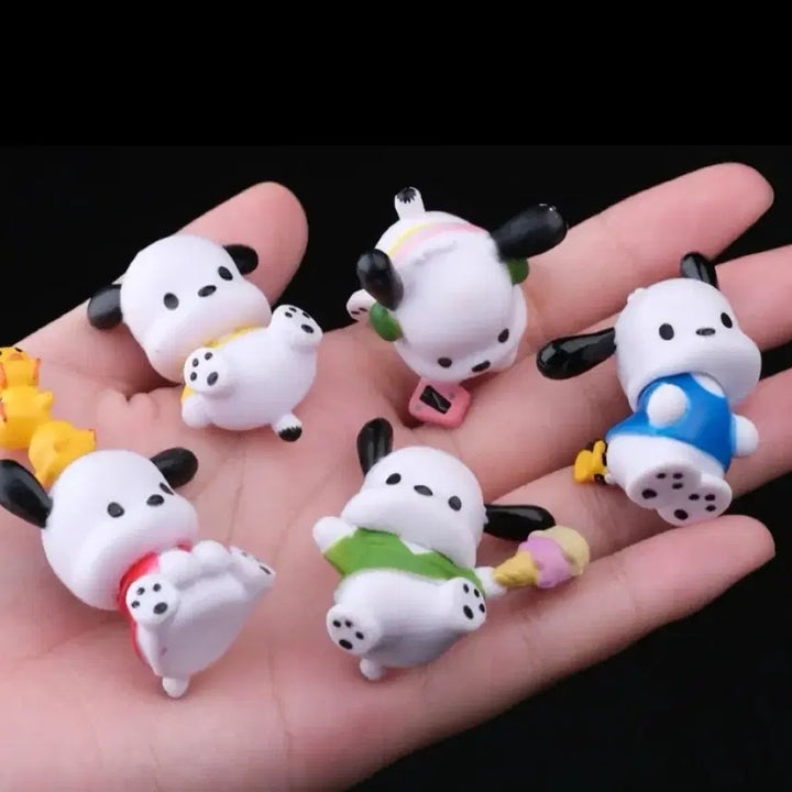 [BUNJANG] Sanrio Pochacco 5종 Set Unsealed Figure Bundle / 케이크 장식용으로도 좋은 산리오 포챠코 미개봉 피규어 5종 세트로 일괄 판매합니다.