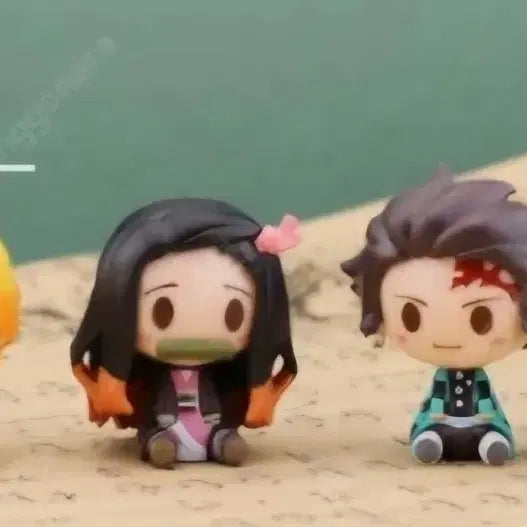 [BUNJANG] Demon Slayer 4-Piece Mini Figure Set (Sealed) / 귀멸의 칼날 미니피규어 미개봉 4종 세트로 일괄 판매합니다.