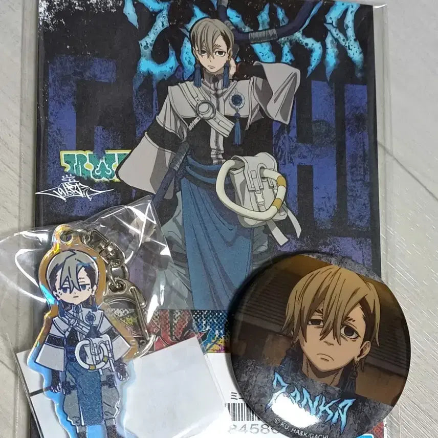 [BUNJANG] Vachikuta Zanka Canvas Board, Keyring, &amp; Badge Bundle / 가치아쿠타 잔카 니지쿠 뱃지 키링 캔버스보드 일괄