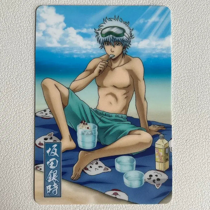 [BUNJANG] Gintama Gintoki Summer Beach Metal Card / 고전) 은혼 긴토키 여름 비치 메탈카드