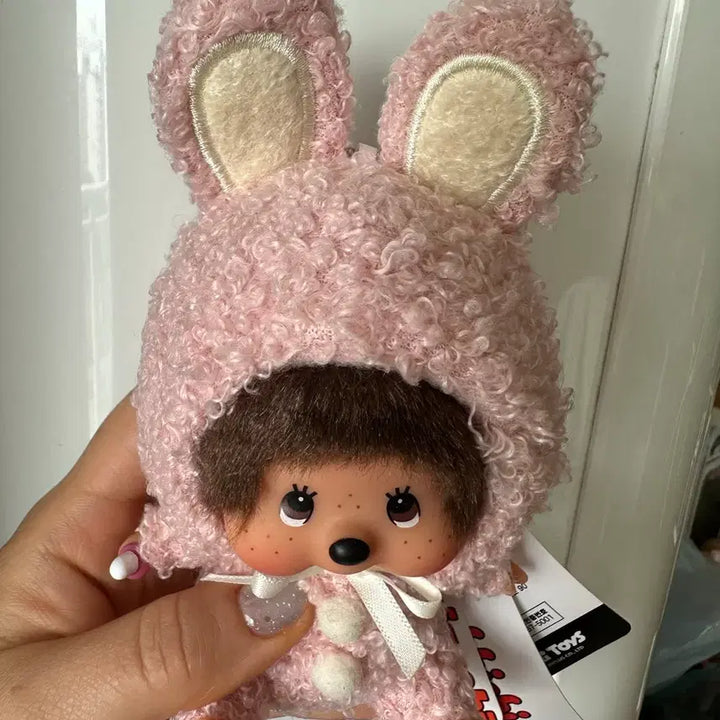 [BUNJANG] Sekiguchi Monchhichi Bunny Plush Keychain (Authentic) / 신상 세키쿠치 바니 몬치치 정품 인형 키링