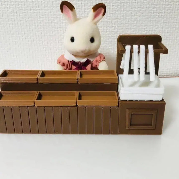 [BUNJANG] Sylvanian Families Style Display Stand Set / 실바니안 패밀리st  진열대 세트