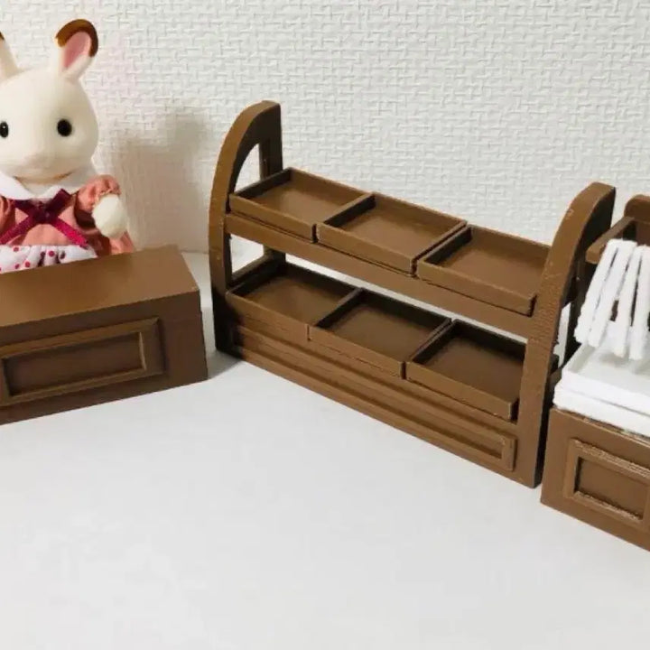 [BUNJANG] Sylvanian Families Style Display Stand Set / 실바니안 패밀리st  진열대 세트