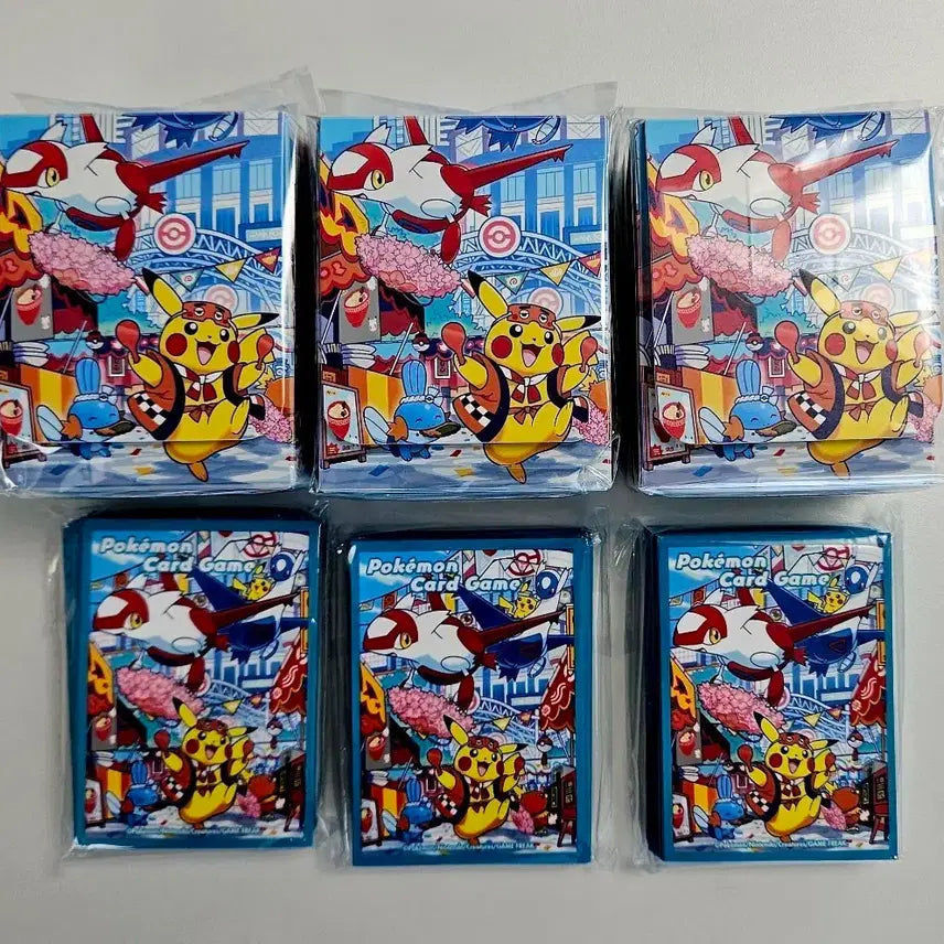 [BUNJANG] Pokemon Card Fukuoka Supply 3 Set Card Sleeves / (일괄)포켓몬카드 후쿠오카 서플라이 3개 세트