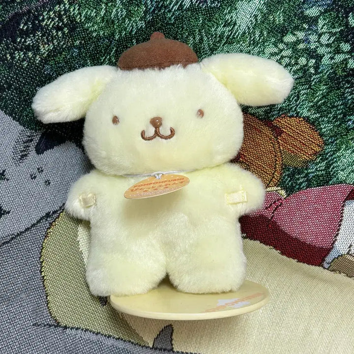 [BUNJANG] Sanrio Pompompurin Pitatto Plush S / 산리오 폼폼푸린 피탓토 인형 S