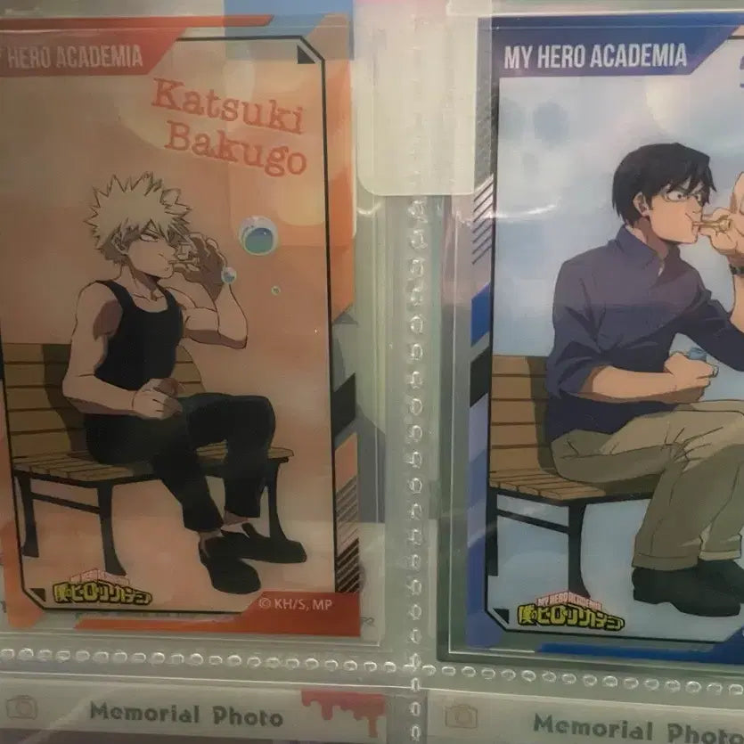 [BUNJANG] My Hero Academia Memorial Clear Card Katsuki Bakugo, Tenya Iida / 나히아 메모리얼 클리어카드 바쿠고, 이이다