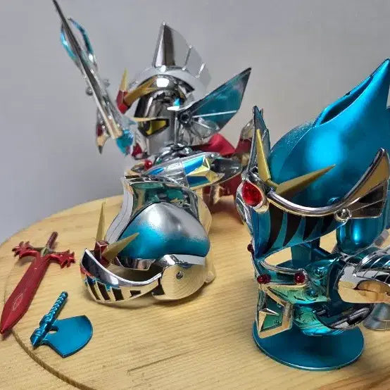 [BUNJANG] SD Gundam Metallic Blue &amp; Silver 2-Type Set / SD 건담 메탈릭 블루 실버 2종 세트