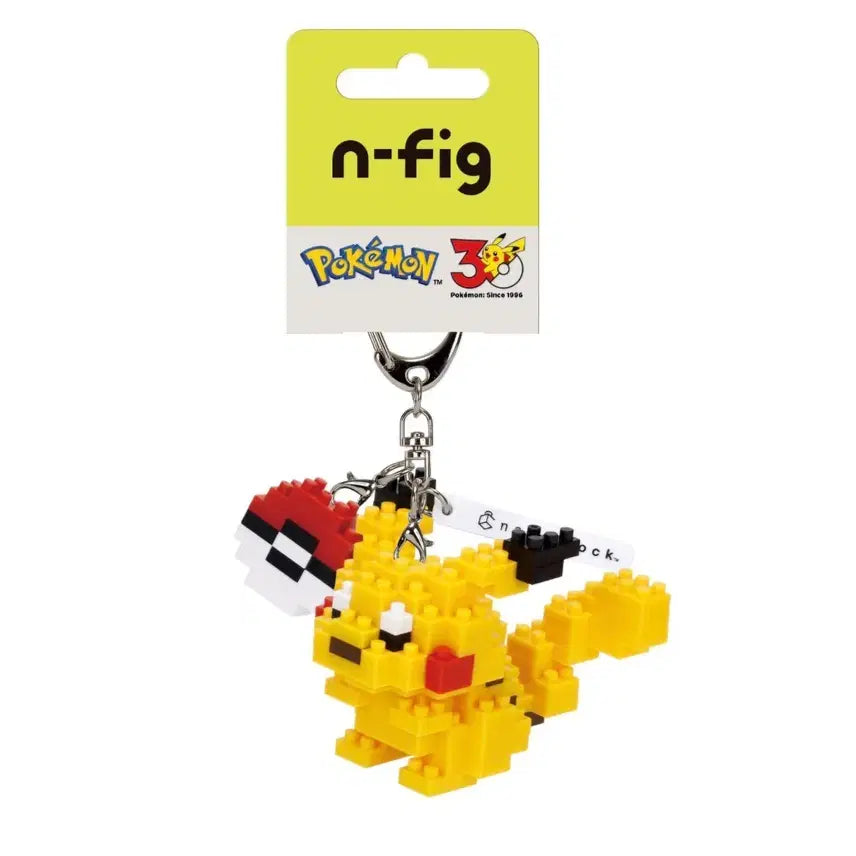 [BUNJANG] Pokemon Pikachu N-Fig Nano Block 3D Keychain / 포켓몬 피카츄 n-fig 나노블럭 3D 키링