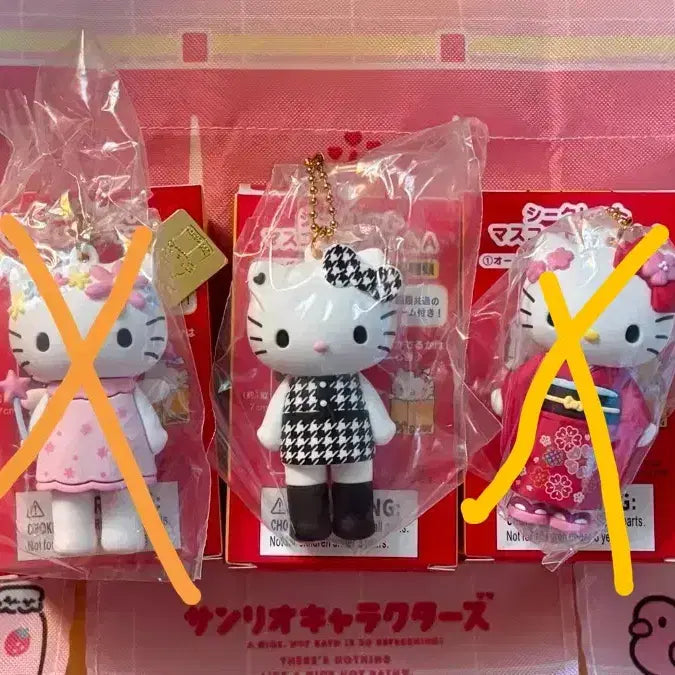 [BUNJANG] Hello Kitty Chekkmuni Figure / 헬로키티 피규어 (체크무늬)