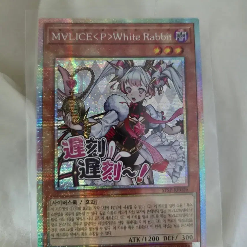 [BUNJANG] Yu-Gi-Oh! White Rabbit Starlight Rare / 유희왕 화이트래빗 스탬프 프싴