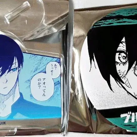 [BUNJANG] Blue Lock Itoshi Rin Original Art Acrylic Stand &amp; Can Badge Set / 블루록 이토시 린 원화 아크릴 캔뱃지 굿즈 일괄 판매