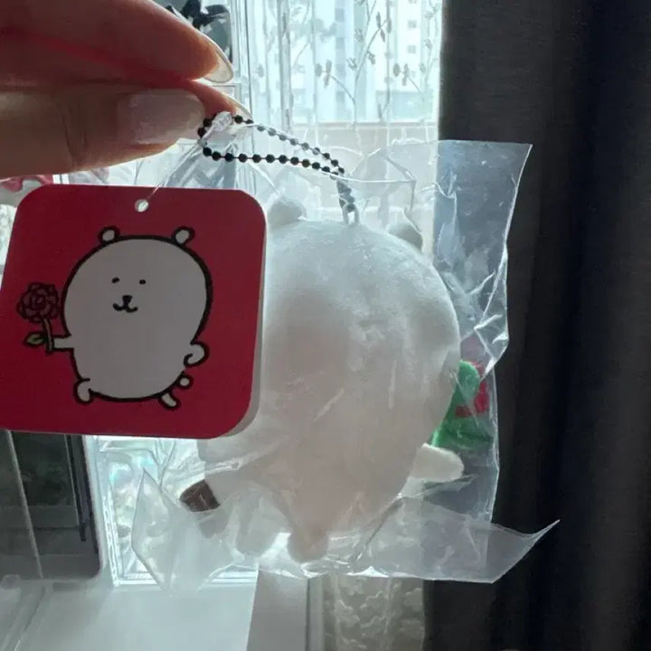 [BUNJANG] Nongdamgomi Rose Plush Keychain / 농담곰 장미 인형
