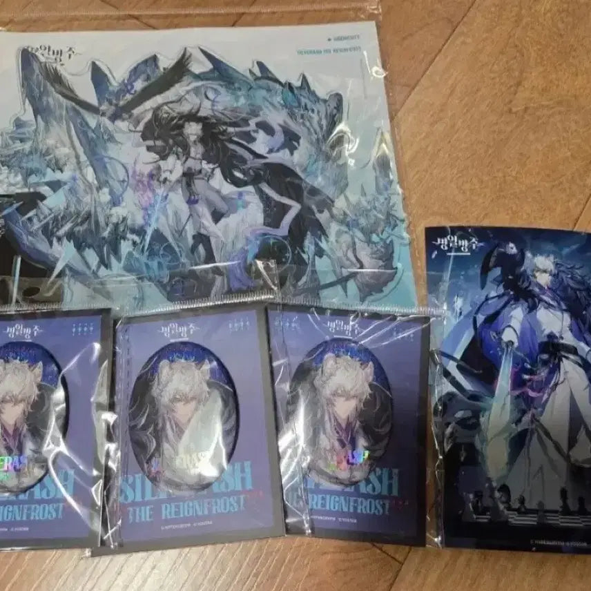 [BUNJANG] Arknights SilverAsh FrostNova 2nd Archive Acrylic Stand, Can Badge, Poster Set / 명일방주 명방 실버애쉬 더 레인프로스트 이격 은재 2정예 아크릴스탠드 캔뱃지 포스터