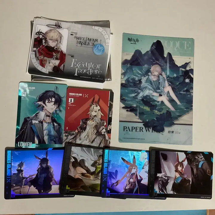 [BUNJANG] Arknights Executor Il Siracusano ID Card, Enforcer Swimsuit Skin Transparent Card, Kal&