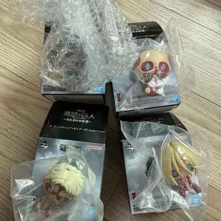[BUNJANG] Attack on Titan Ichiban Kuji Chokonoko All Types Bundle Set / (새상품 일괄)제일복권 진격의거인 I상 초코노코 전종 일괄