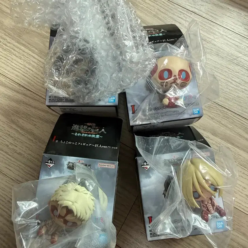 [BUNJANG] Attack on Titan Ichiban Kuji Chokonoko All Types Bundle Set / (새상품 일괄)제일복권 진격의거인 I상 초코노코 전종 일괄