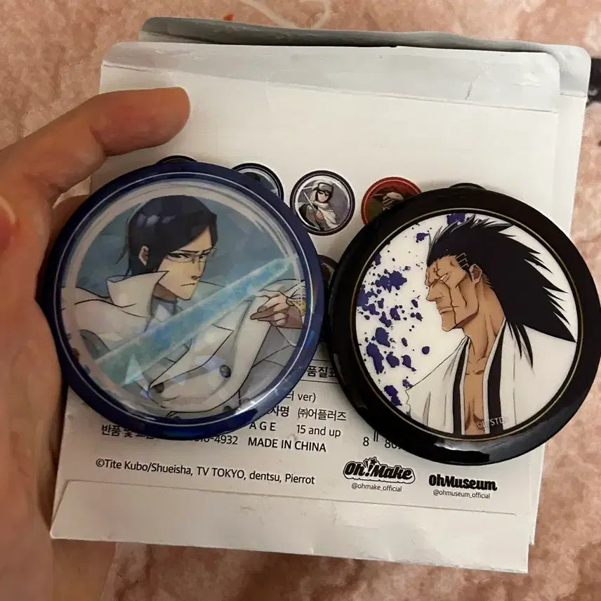 [BUNJANG] Bleach Ishida Uryu Kenpachi Can Badge Bundle Set / 블리치 이시다 우류 켄파치 캔뱃지 일괄