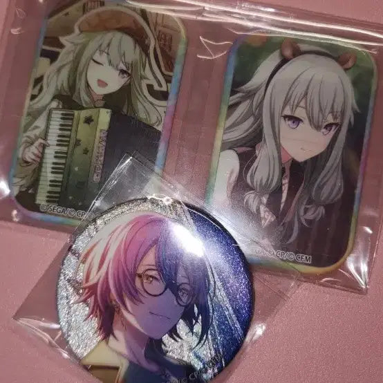 [BUNJANG] Project SEKAI Wonderlands x Showtime Kamishiro Rui &amp; Kusanagi Nene Square Can Badge Set / 프로세카 프세카 원더쇼 카미시로 루이 쿠사나기 네네 스퀘어 사각 캔뱃지
