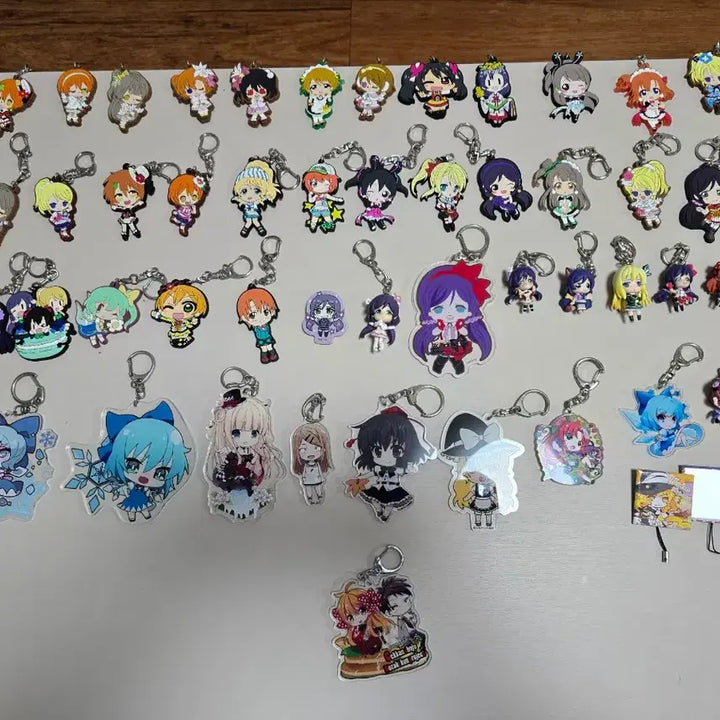 [BUNJANG] Love Live! Touhou Project Ranma Golden Mosaic Character Keyring Bundle Set / 캐릭터 키링 세트 일괄 판매합니다