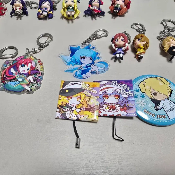[BUNJANG] Love Live! Touhou Project Ranma Golden Mosaic Character Keyring Bundle Set / 캐릭터 키링 세트 일괄 판매합니다