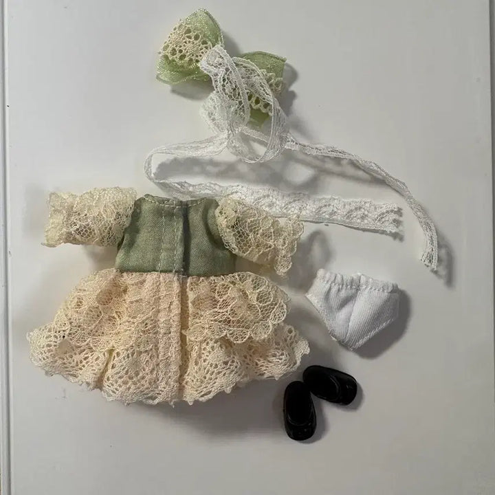 [BUNJANG] Ob11 Kelly Lace Dress Doll Clothes Set / Ob11 켈리 레이스 원피스 인형옷 세트