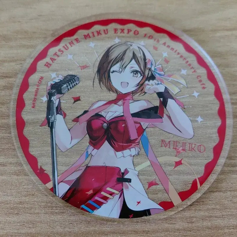 [BUNJANG] Vocaloid Expo MEIKO Acrylic Coaster / 보컬로이드 엑스포 MEIKO 메이코 아크릴 코스터