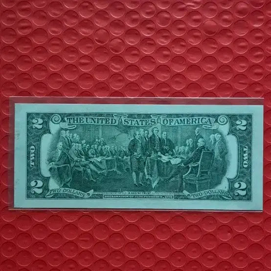 [BUNJANG] Rare US 2 Dollar Bill Featuring Indian Chief and Animal Design / 미국 2달러 지폐 인디언 추장 동물 그림